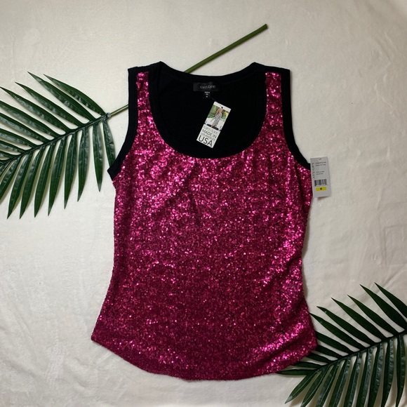 Karen Kane Tops - SOLD Karen Kane NWT sequin front top